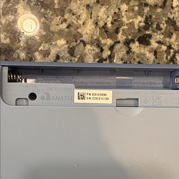 Blue Logitech Compact Wireless Keyboard - Picture 6 of 7